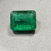 Certified Natural Zambian Green Emerald 11.80 Ct Emerald Cut Loose Gemstone