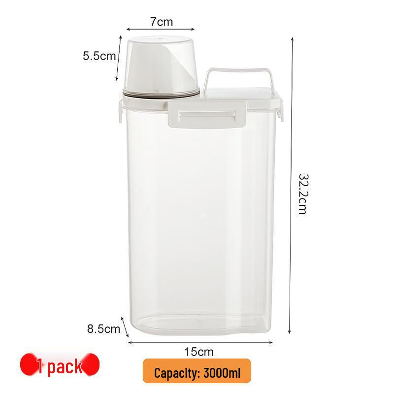 Moisture-Proof Airtight Grain Storage Container for Rice, Flour, and Whole Grains