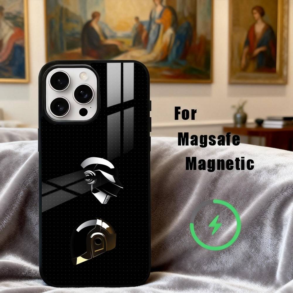 D-Daft-T P-Punk-K Phone Case For iPhone17,16,15,14,13,12,11 Plus,Pro Max Magnetic For Magsafe Wireless Charging