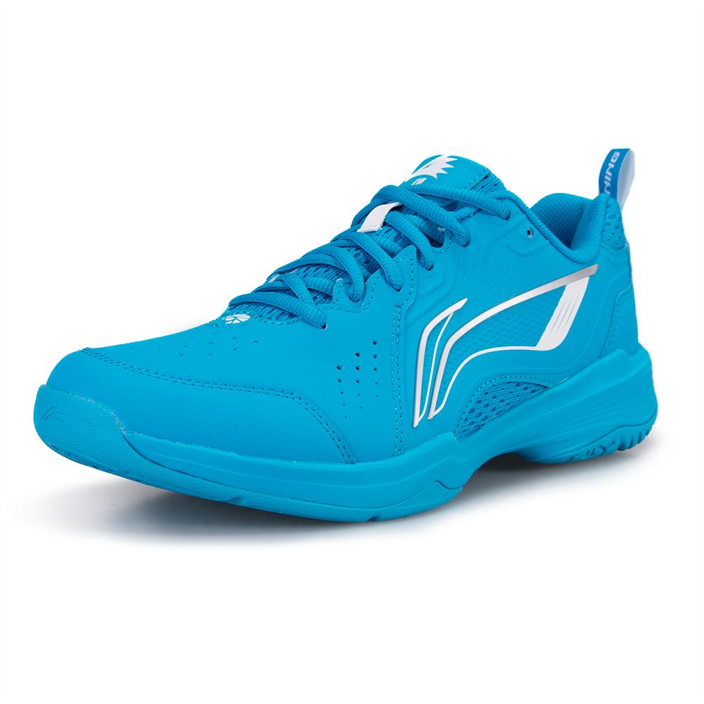 Li Ning Flying Eagle Seamless Sports Wear Resistant Waterproof Breathable Low Top Badminton Shoes Unisex sneaker Blue AYTU001-4