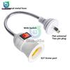 E27 Socket Lamp Bulb Holder Light Socket With Switch EU US Plug Lamp Holder Energy Saving Lampada LED Table Lamp Led Base