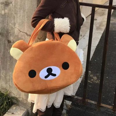 Schöne Rilakkuma Handtasche Cartoon Anime Plüschtasche Japanischer Stil Umhängetasche Kawaii Gepäcktasche Geschenke Mädchen Hohe Kapazität
