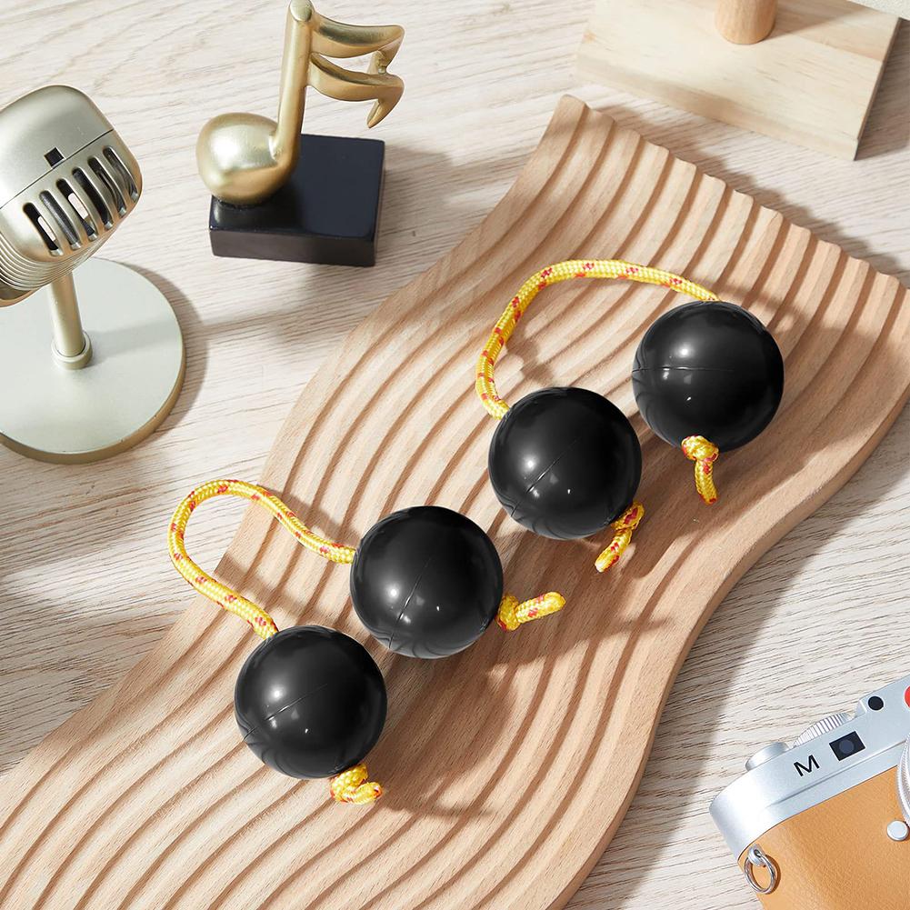 2 Pair Rhythmic Balls,Portable Kashaka Rhythmic Shaker,Comfortable To Hold Musical Fingertip Ball For Music Lovers