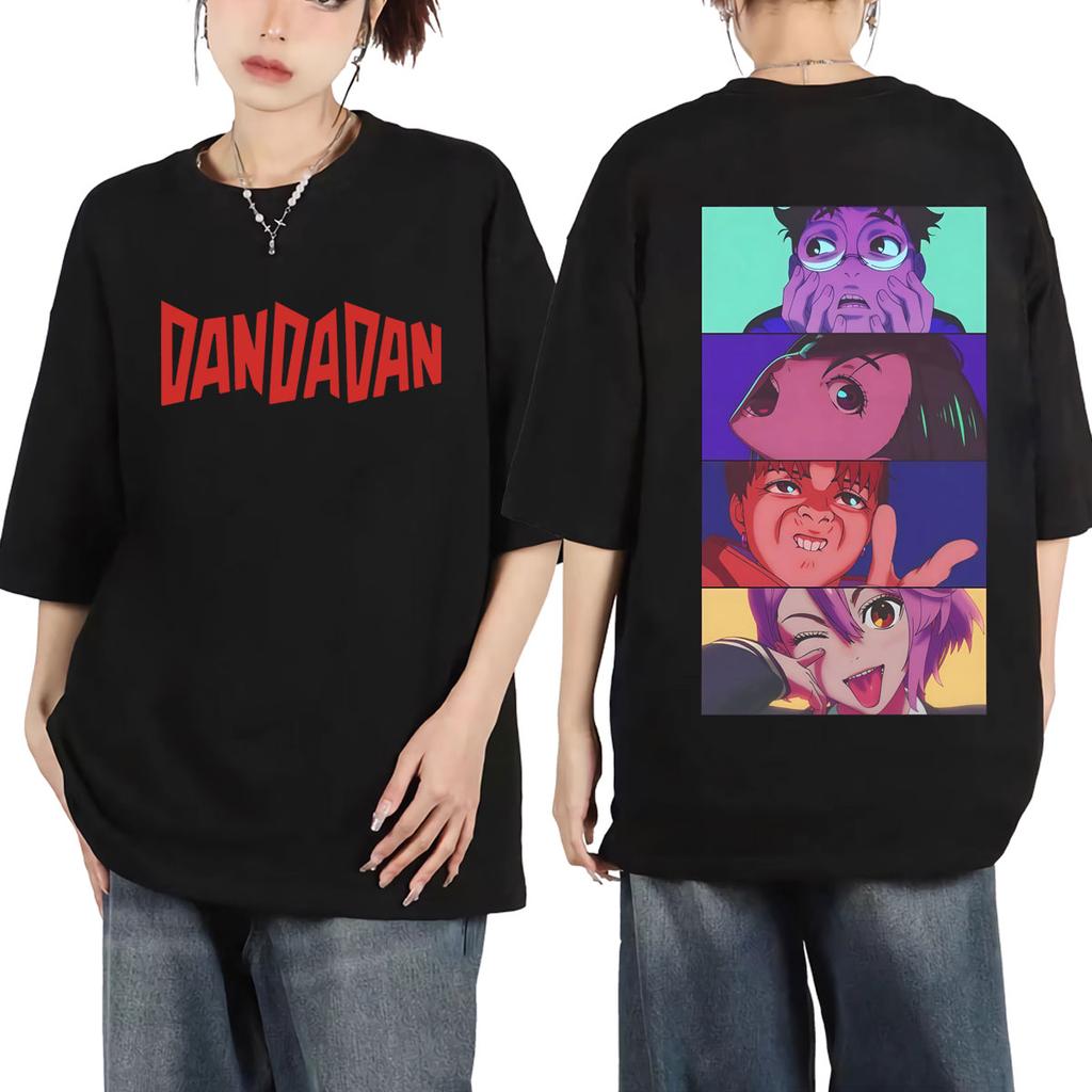 Japanese Anime Dandadan Graphic T Shirts Fashion Cartoon Short Sleeve T-shirts Men Women Clothing Harajuku Y2k Oversized T-shirt