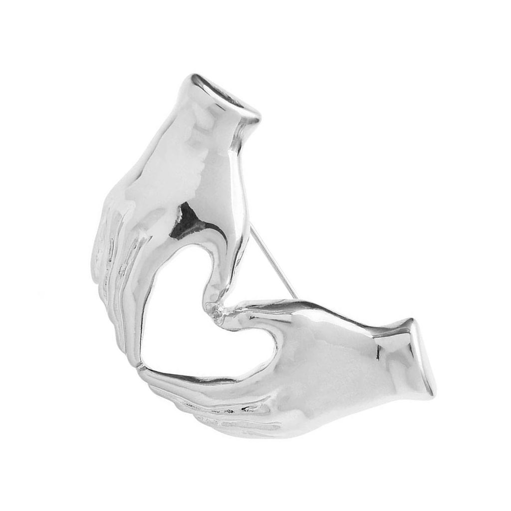 Trendige Cartoon Hand Herz Geste Brosche Dekorative Anstecknadel Mode Abzeichen Geeignet für Jugendlichen Stil und Individualität