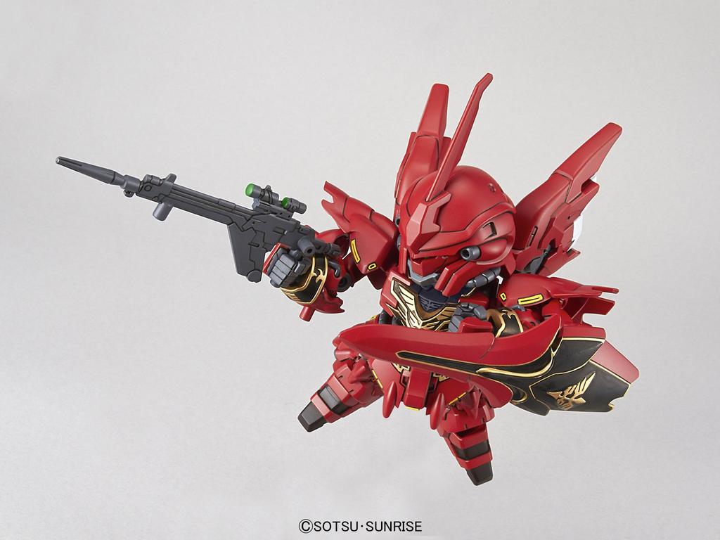 SD Gundam EX Standard Mobile Suit Gundam UC Sinanju Plastic Model Pre-Colored