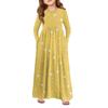 Girls' Maxi Dress - Long Sleeve Pocket Dress