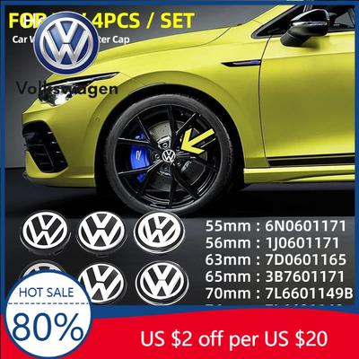 2026 Heiß Für VOLKSWAGEN VW 4 Stück 55mm 56mm 65mm 63mm Auto Styling Radnabenkappe Nabenkappen Abzeichen Zubehör Für VW Volkswagen