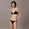 Calvin Klein Jacquard Narrow Waist Cotton Sexy Bikini Triangle Underwear Women Underwear Black D1618O-001