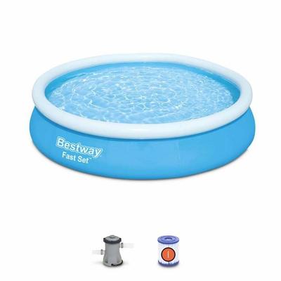 Samonosná nadzemní bazénová sada BESTWAY - Fast Set - 366 x 76 cm - Kulatá (Dodáváno s filtračním čerpadlem)