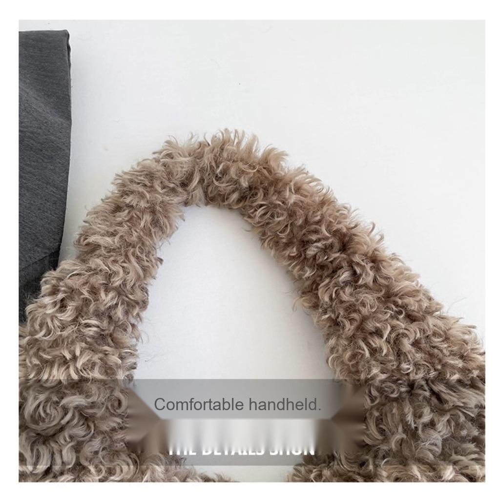 Bolso de Hombro de Felpa para Mujer, Felpa, Gran Capacidad, para el Viaje Diario