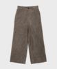 JUAN HOMME Corduroy Wide Trousers (Khaki)