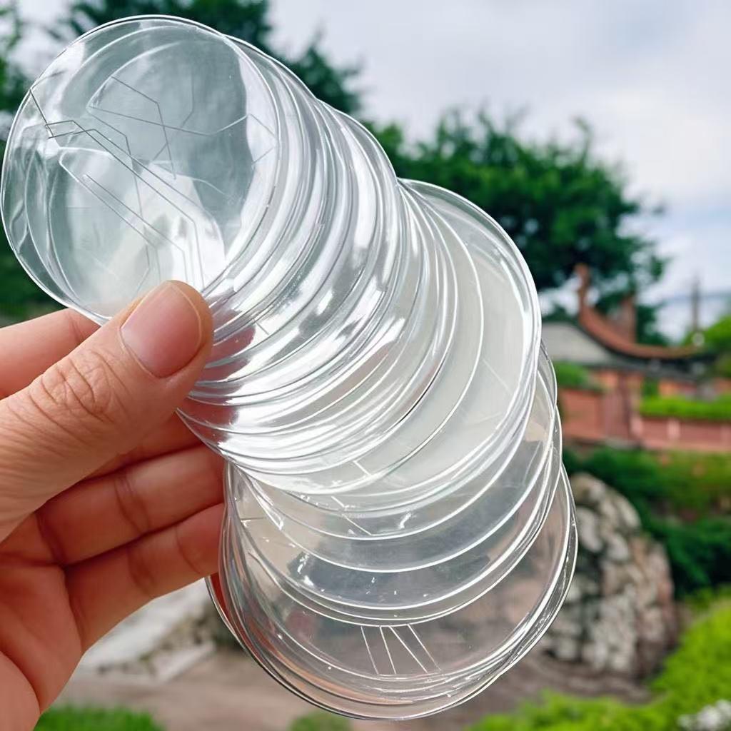 Clear Round PVC Badge Protector and Storage Sleeve