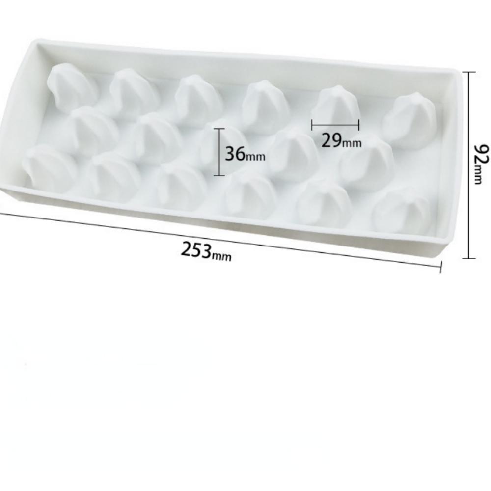 Stampo per Torta Mousse 17 Fori Torcia Fai da Te Cottura Decorativo Fiamma Sandwich Silicone