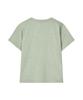 Peullupipeullupi Pigment Logo Semi-Crop T-Shirt_Sage Green