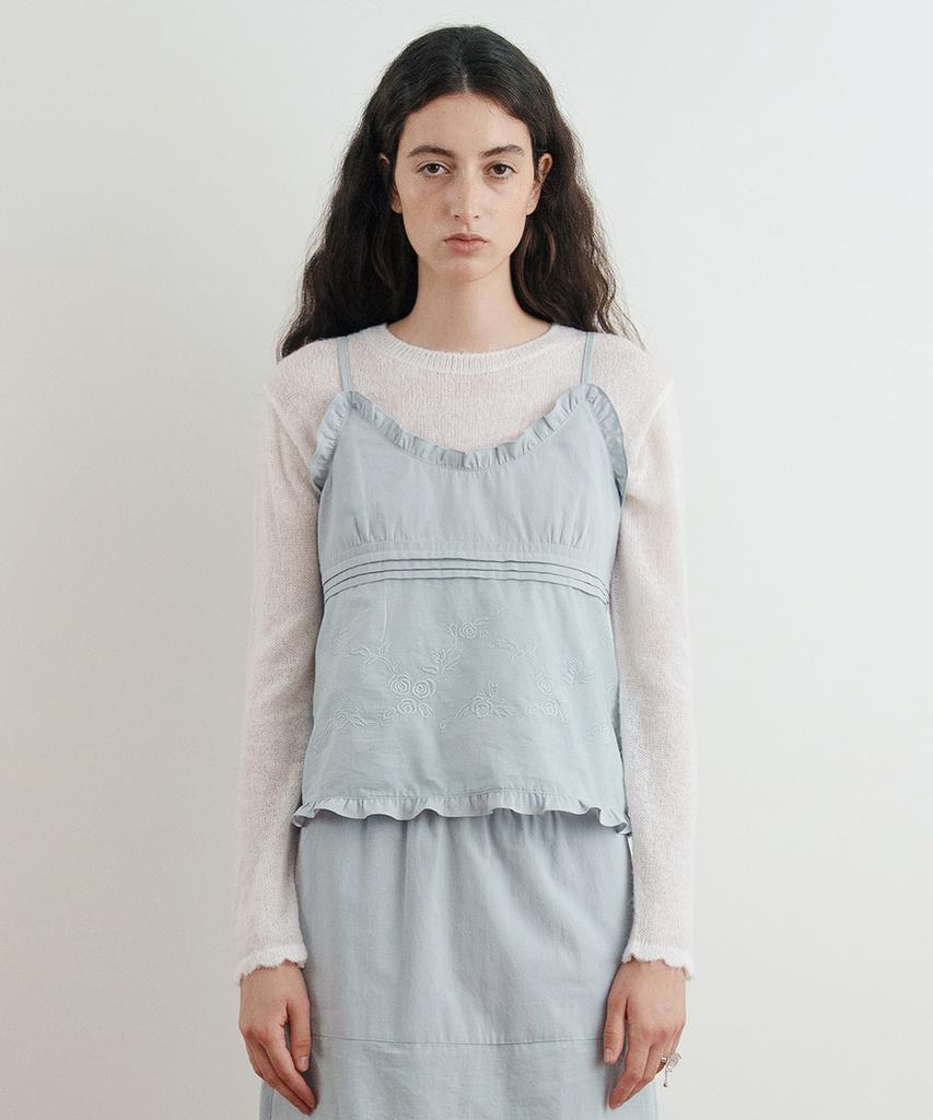 SINOON Rose Cotton Sleeveless (Light Blue)