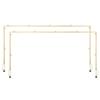 2Pcs Over The Table Rod Stand with Clamp Arch Frame 28-98 In L Adjustable