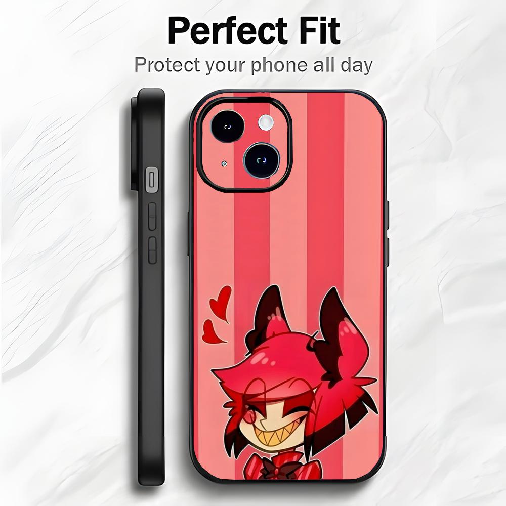 Edgy American Cartoon H-Hazbin Hotel Phone Case Phone Case Soft Packaging Lightweight For iPhone17 16 15 14 13ProMax