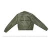 Handgemachte Damen Grün Echt Weiche Reine Wildlederjacke Biker Casual Classy