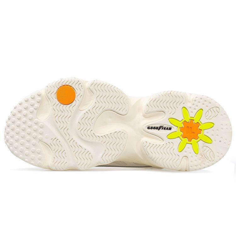 Fila Fusion Ade Retro Fabric Low-Top Marathon Running Shoes Women Sneaker Off-White T12W021105FSW