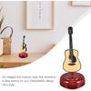 Milisten Box Music Box Mini Guitar Figurines Musical Instrument Miniature Vintage Valentines Day Mothers Day Guitar Instrument Decoration Clockwork