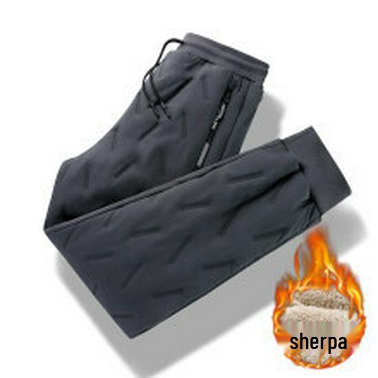 

Мужские зимние хлопковые брюки из овчины: Теплая, Толстая, Свободного кроя, Прямого покроя спортивная одежда 3XL