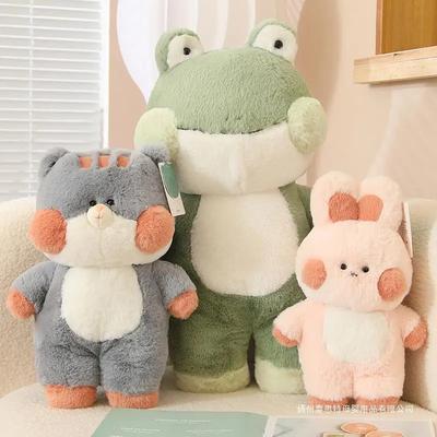 28/35cm Cute Animal Dolls Children's Plush Toys Hobbies Sofa Pillows Accessories Hugging Kawaii Dolls Girls Holiday Best Gifts