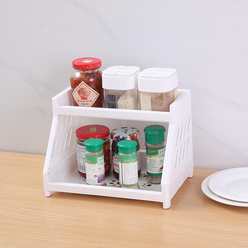 Double-Layer Cat Claw Desktop Storage Rack: Organize Stationery, Cosmetics & More