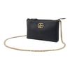 Gucci Marmont Cellarius Classic Woven Gold Chain Leather Shoulder Bag Women shoulder bag Black 779795-A7M0T-1000