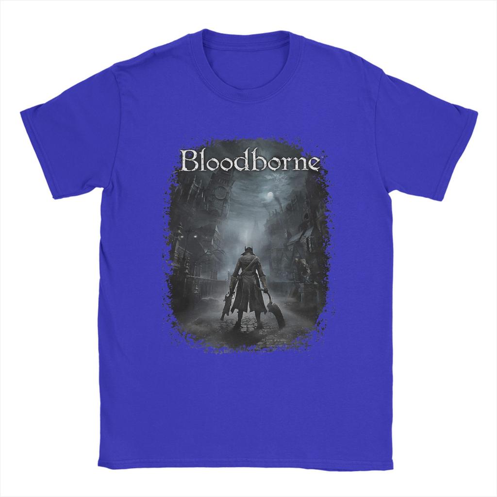 Men's T-Shirts Bloodborne Dark Souls Novelty 100% Cotton Tee Shirt Short Sleeve  T Shirt Round Collar Clothes Big Size