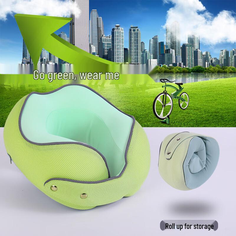 Oujiewang Magnetic Buckle Memory Foam U-shaped Nap Pillow