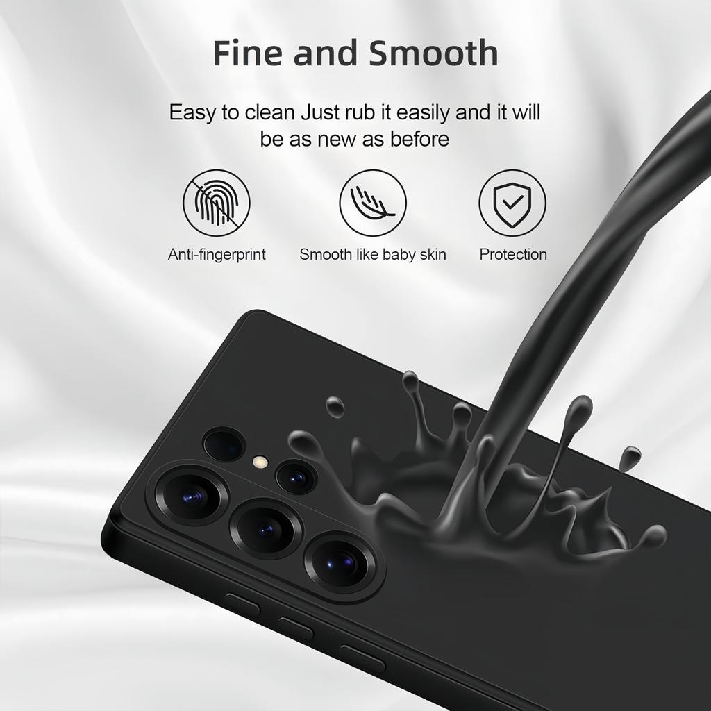 Noble Fashion Solid Colour Shockproof Protective Liquid Silicone Case For Samsung Galaxy S25 Ultra Plus S25FE