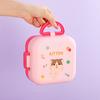 V89 Eco-friendly Food Grade Cartoon Kids Lunch Box Set With Handle Cooking Lunch Box Portable Bento Box With Free Cutlery