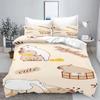 Capybara Für Zuhause Bettbezug Set 3d Kinderbettwäsche 100% Polyester Bedruckt Niedlich Cartoon Steppdecke Geeignet Kinder