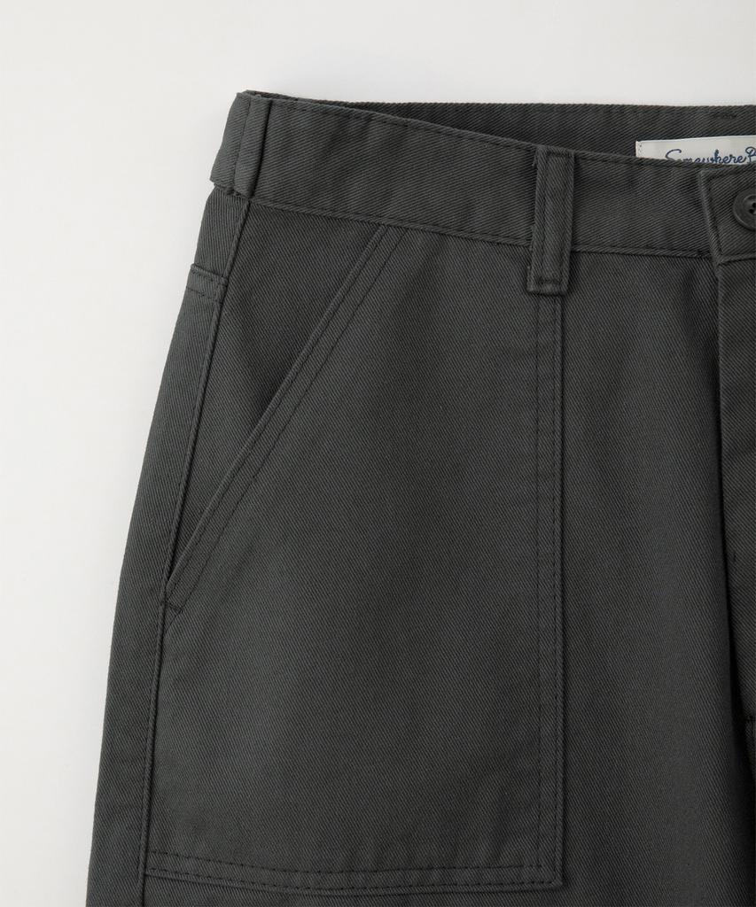 Sseomweeobeoteo Jeep Wide Cargo Pants - Charcoal