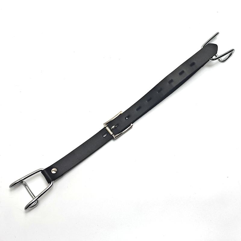 Adjustable Metal Mouth Gag with Nose Hook for BDSM Couple Play Adult Sex Toys