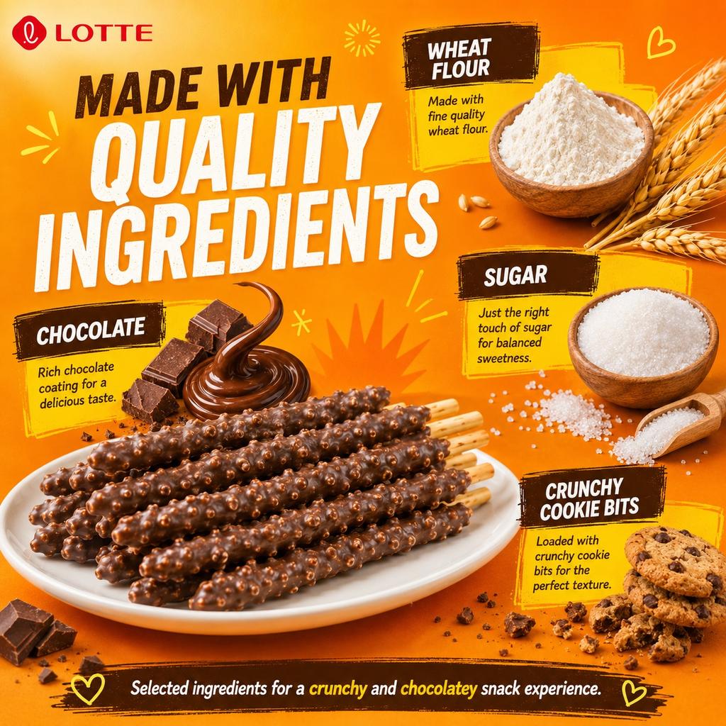 Lotte Pepero Knusprige Schokoladenkeksstäbchen 39g Boygroup Version Zufällige Lieferung