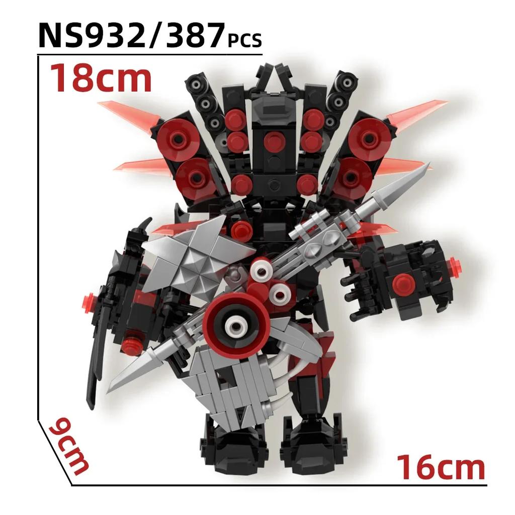 Titan ClockMan Upgrade Blocks TVman Mini Blocks Titan Dragon Drillman Titan Cameraman Building Dark Clock Man Blocks Mini Figure