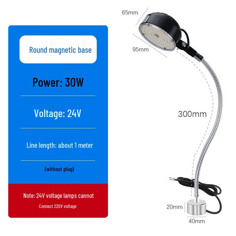 Lilang 30W Magnetic Base LED Work Light for CNC Machines