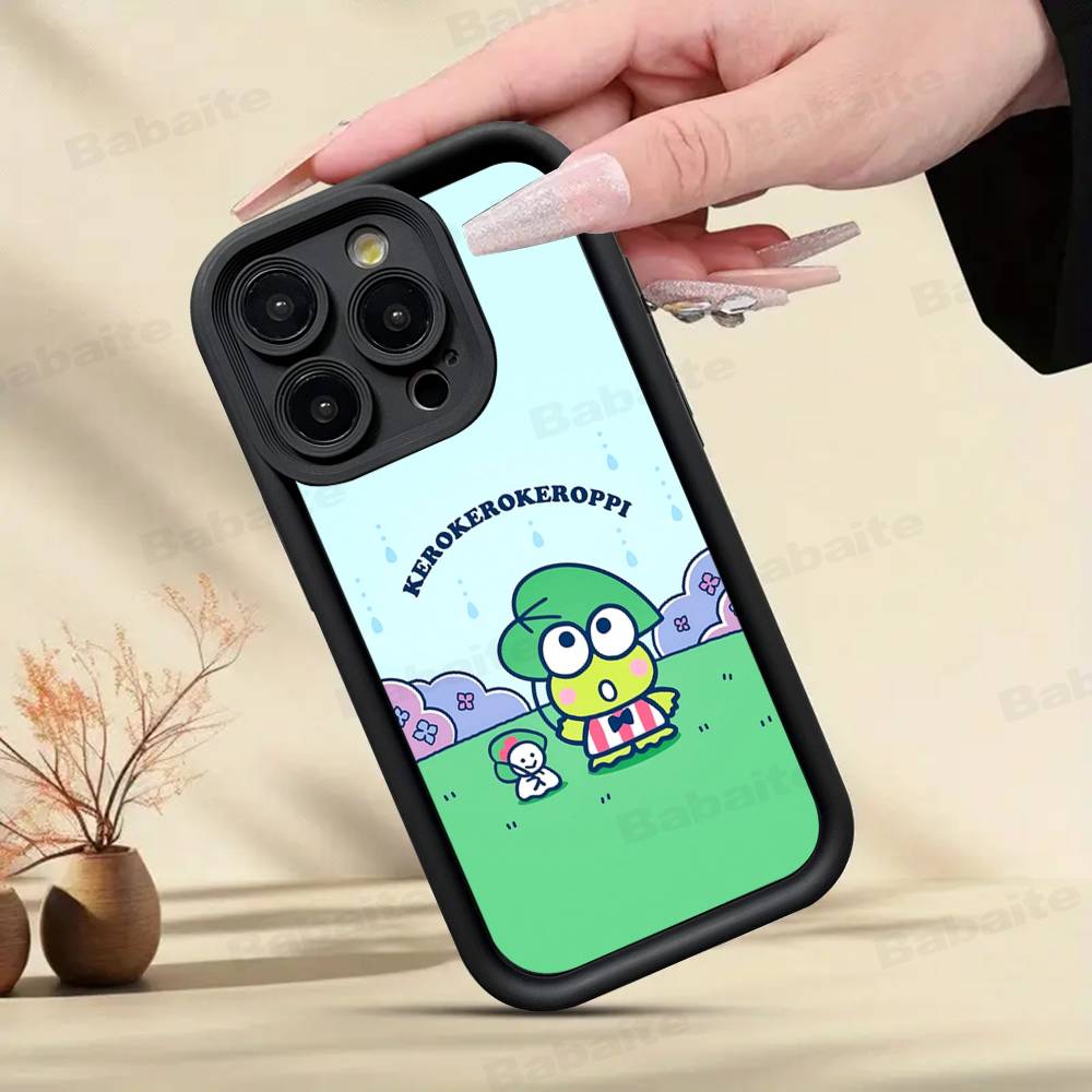 Cute Cartoon K-Keroppis Phone Case For IPhone 11 12 13 16 15 17 14 Pro Max Soft Funda Silicone Cover