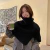 Pullover Knitted Shawl Warm High Neck Scarf Simple Neck Wraps  Clothes Decoration Accessories