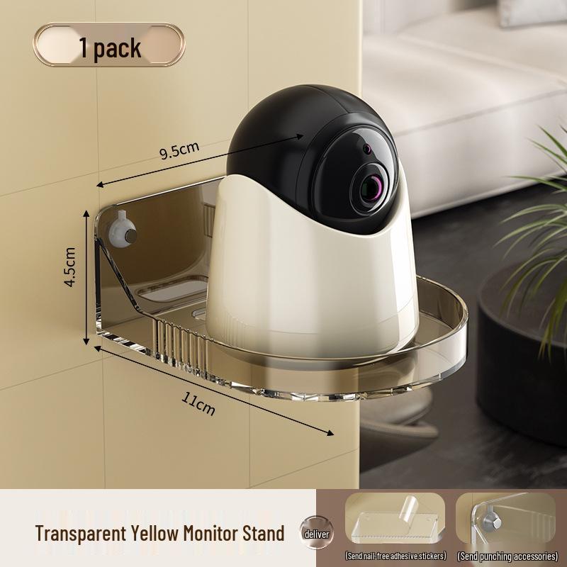 Punch-Free Wall-Mounted Camera & Router Shelf for Indoor/Outdoor Use