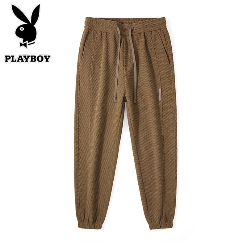 PLAYBOY Herren Jogginghose mit Kordelzug, Freizeit Hose