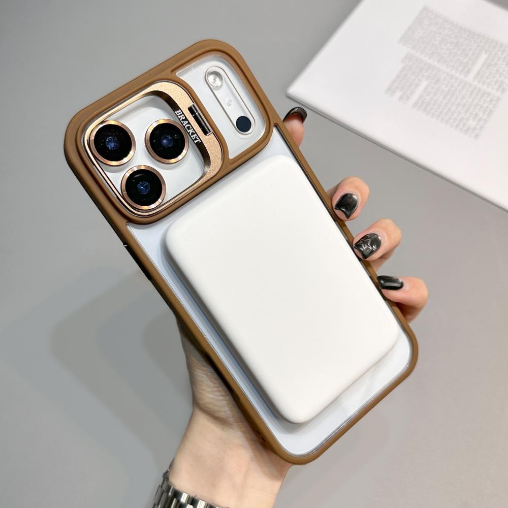 Ring Lens Stand Holder For Magsafe Case For iPhone 16 Pro Max 17 Air 15 14 Plus 13 12 11 Clear Magnetic Change Back Cover