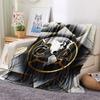 1PC Club America Patterned Flannel Blanket Suitable For All Seasons for Home Decor Warmth and Comfort Gifts Holiday Present