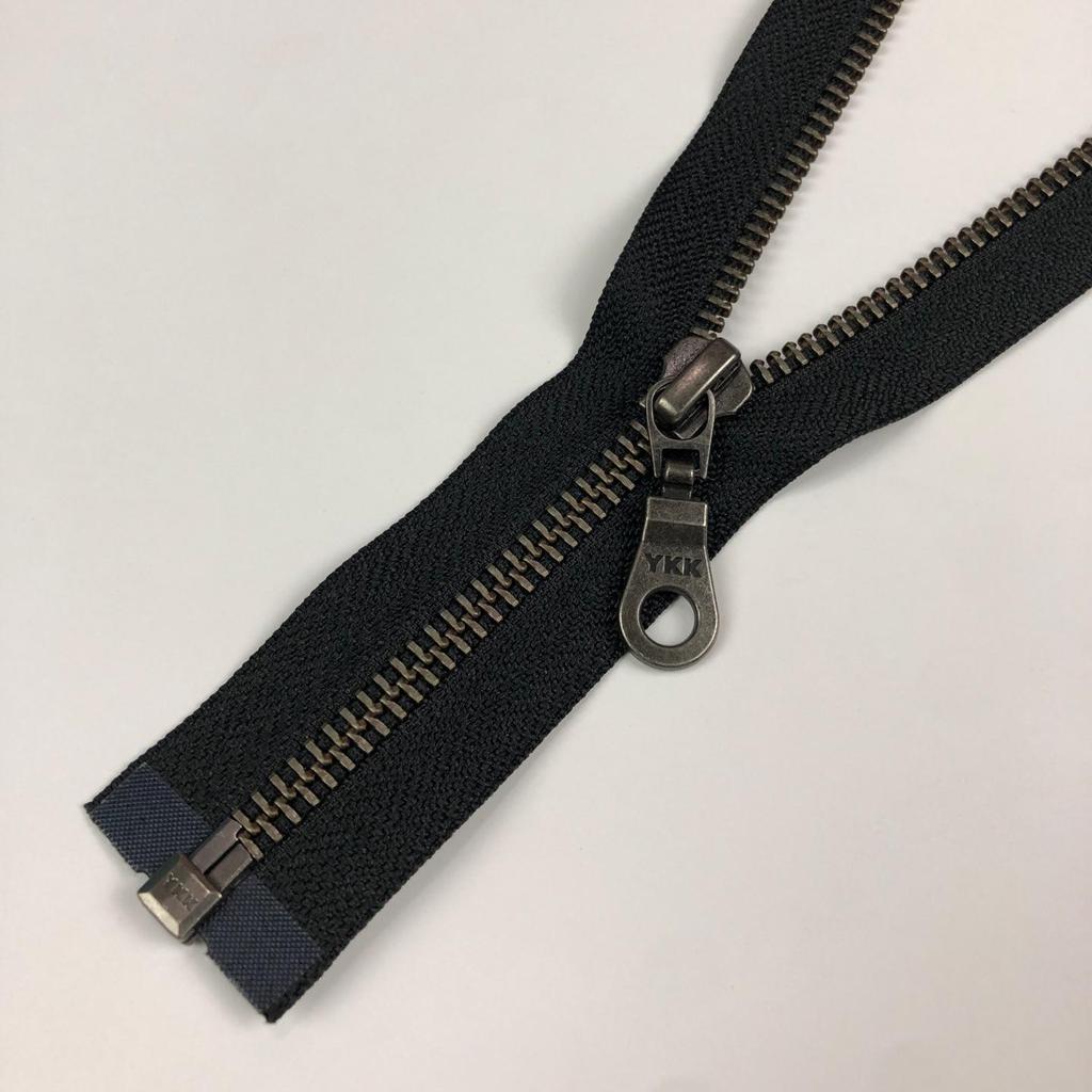 Genuine YKK No. 5 Metal Open/Closed-End Zipper for Apparel, Jackets, Plackets, and Luggage