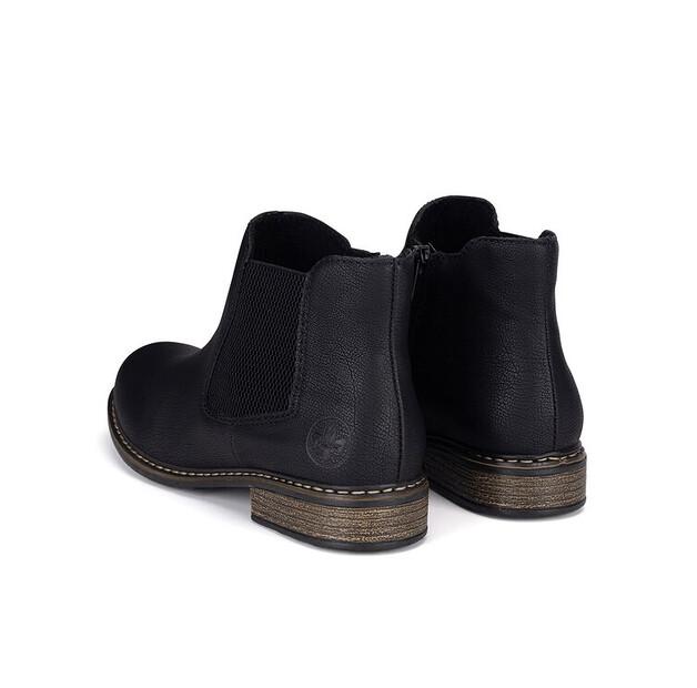 Rieker Z4994-00 Black Ankle Boots
