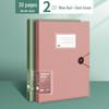 Transparent A4 Document Binder with Multi-Layer Insert Pages for Loose-Leaf Organization