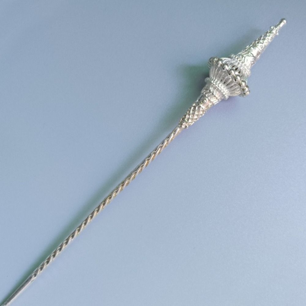 

Ancient Thai Stick Hairstick Classical Ethnic Hairpin Creative Dai Style Hairstick Girls серебряный