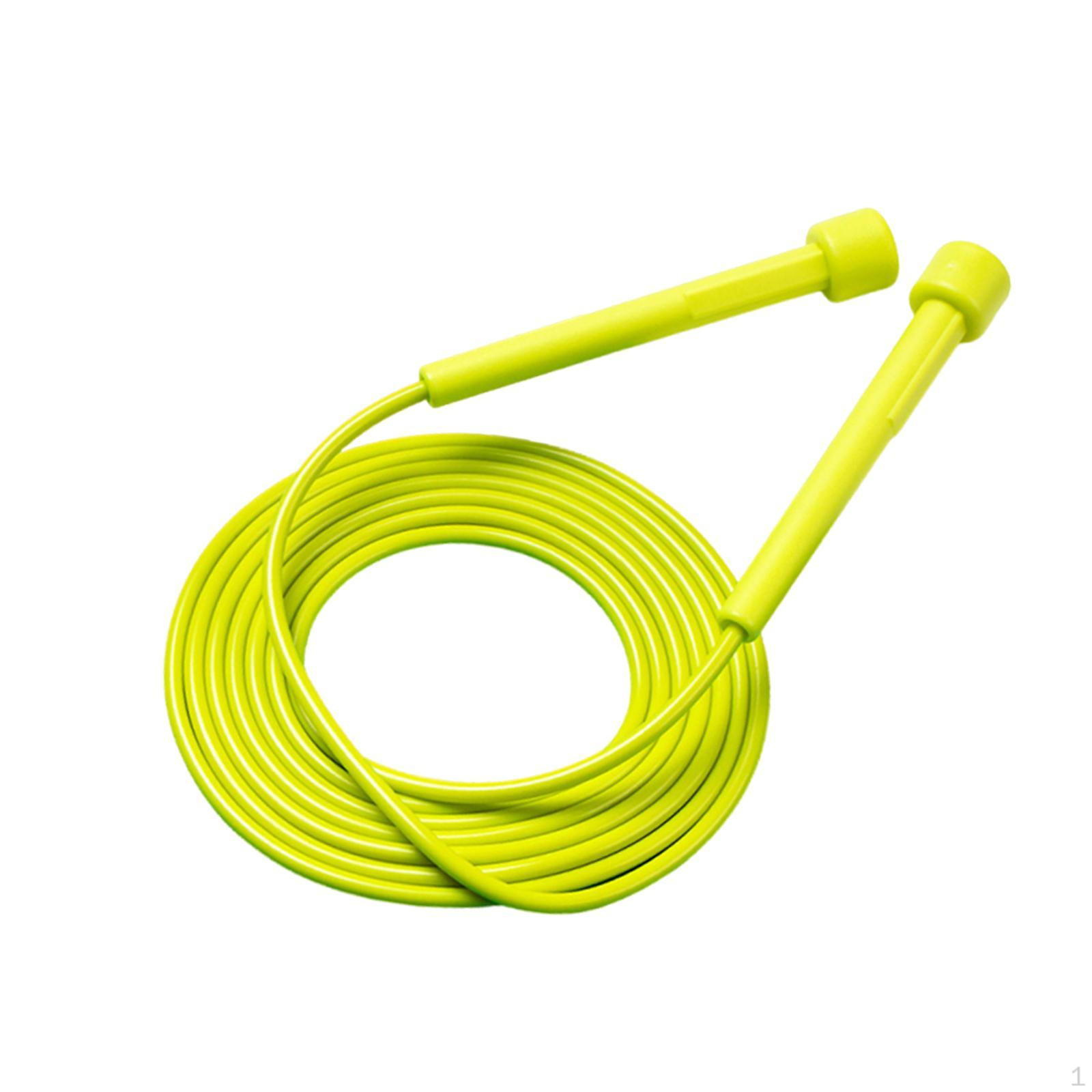Jumping Rope Jumprope Lightweight Adjustable Silent Skipping for Endurance Training Gym yellow